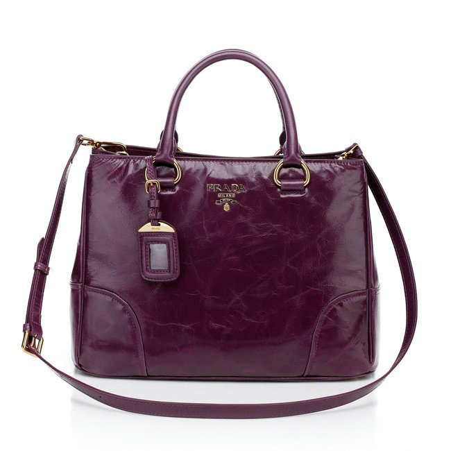 2014 Prada bright Leather Tote Bag for sale BN2533 purple